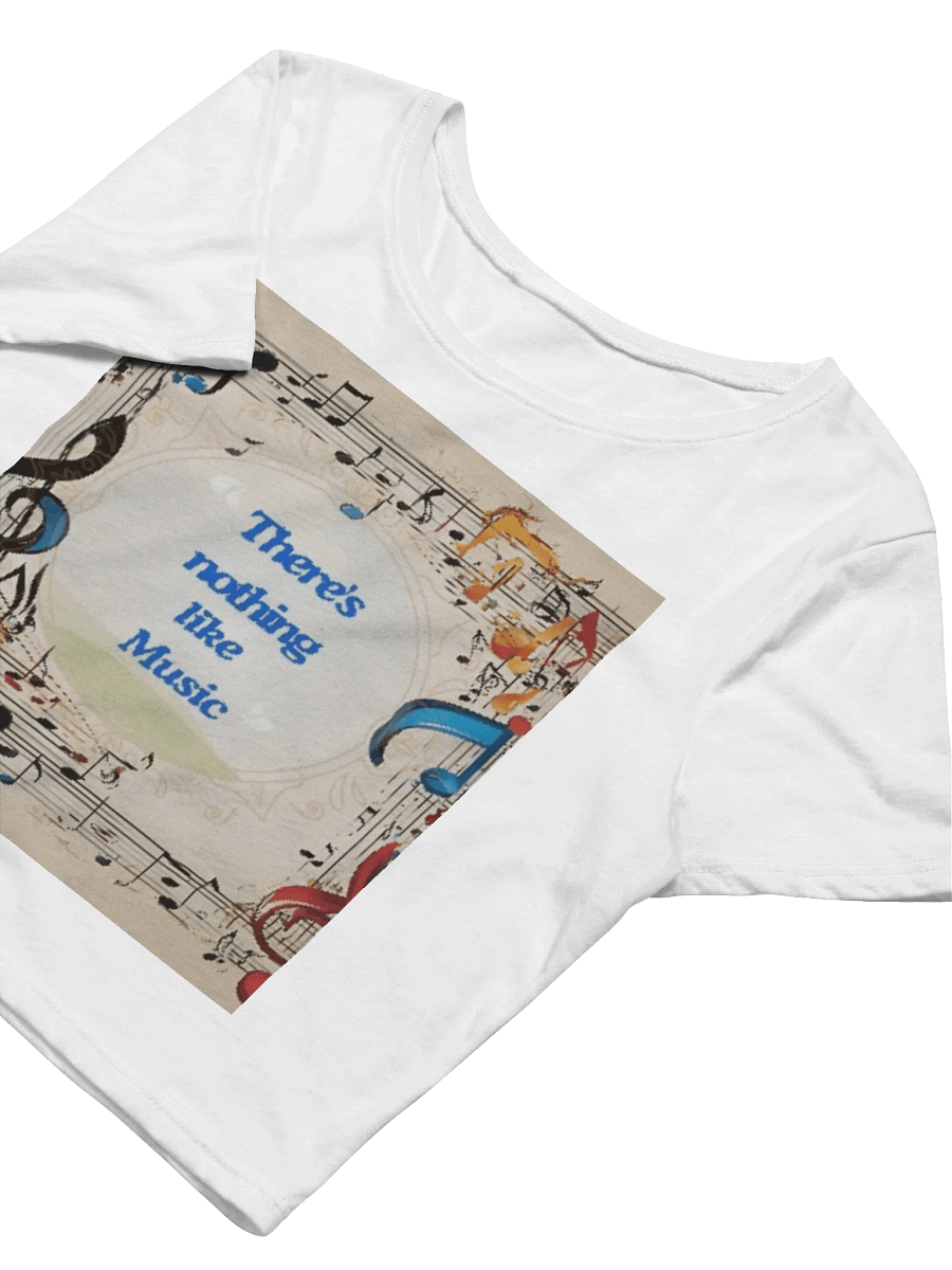 Musical Notes Motivation Crop Tee product image (5)