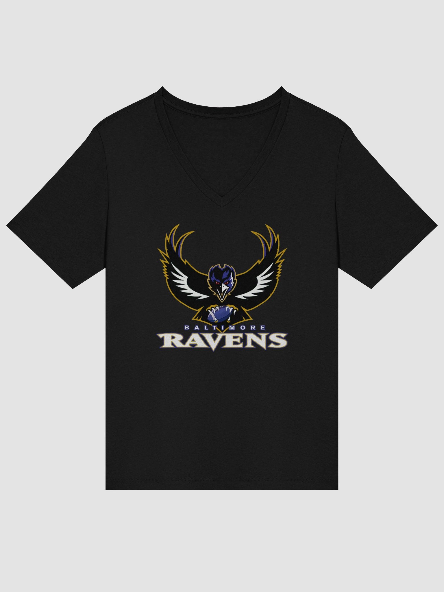 RAVENS - Fury Women's Relaxed V-Neck product image (3)