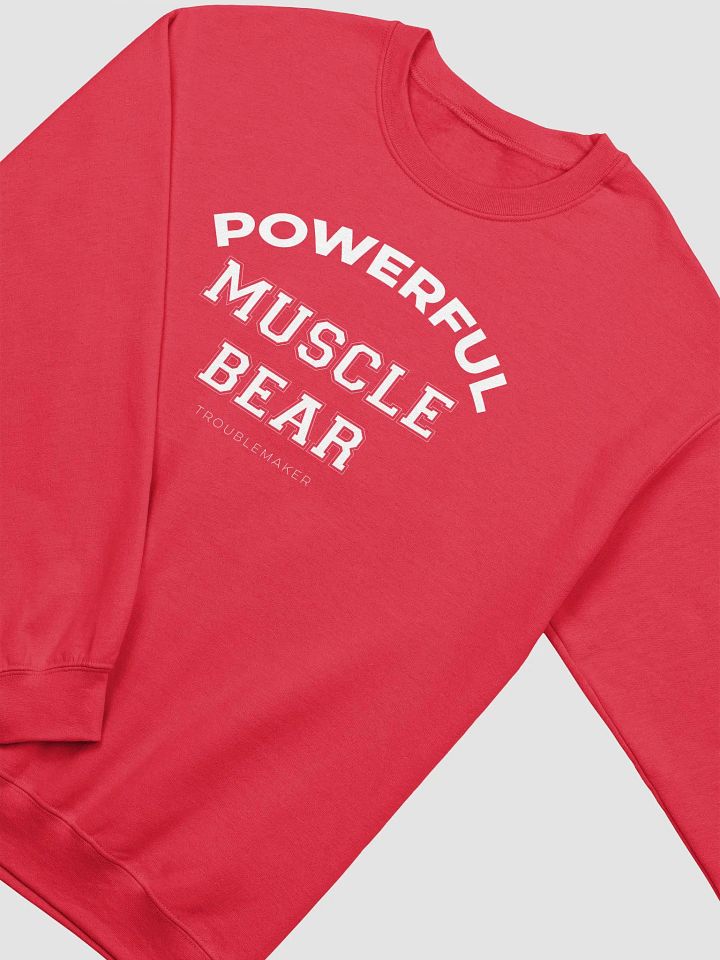 Powerful Muscle Bear Crewneck Sweatshirt product image (7)