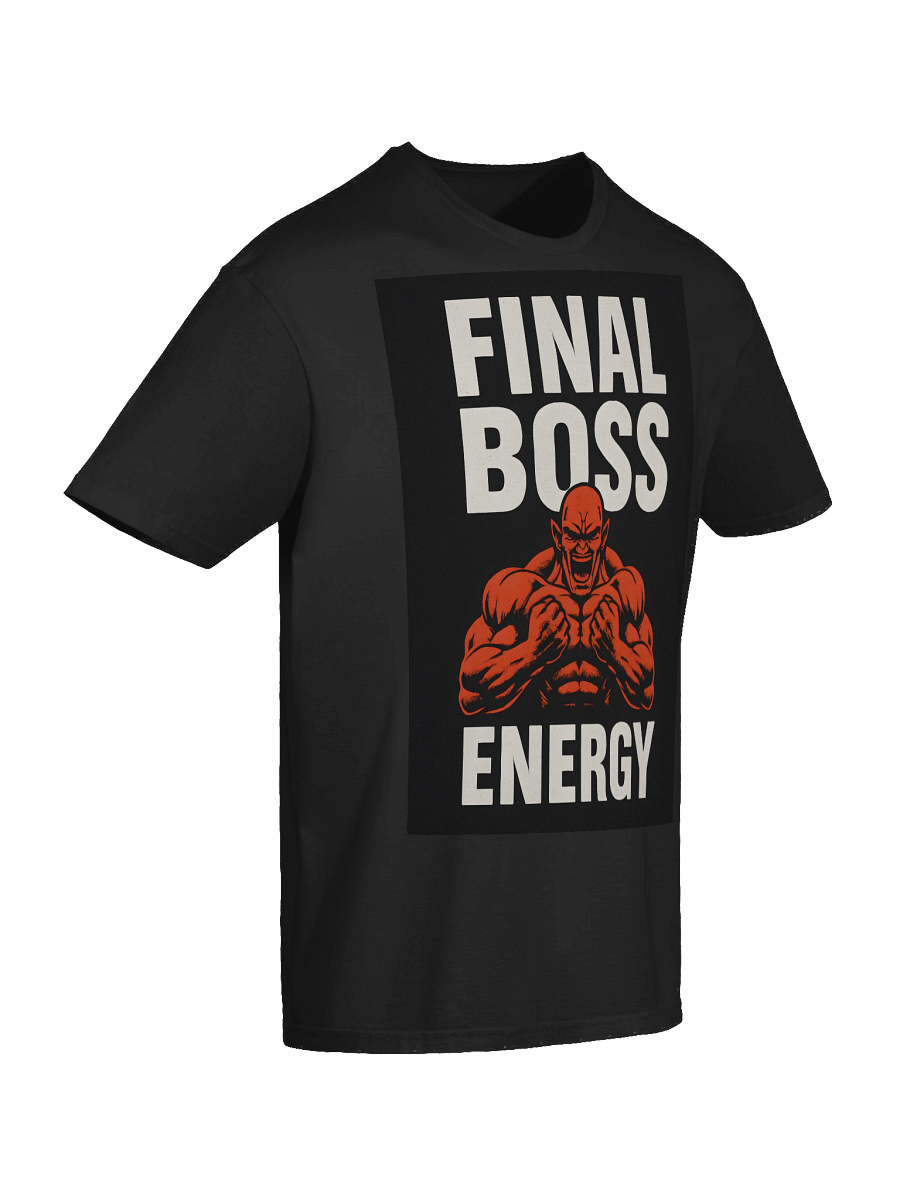 Final Boss Energy T-Shirt – Gamer Gym Tee for Power & Strength product image (147)
