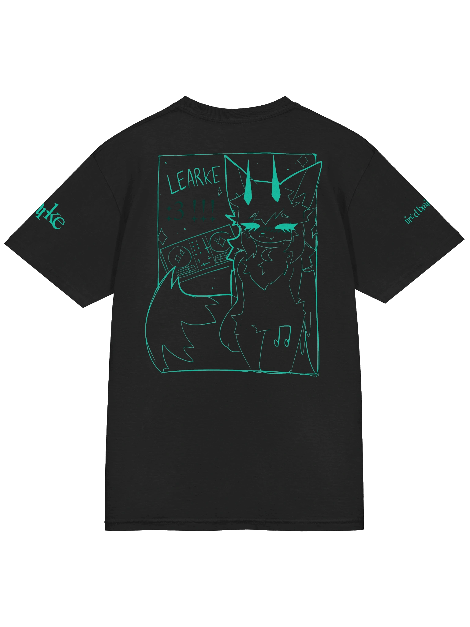 "tired brain analysis" T-Shirt (Collaboration with kittydog) product image (33)