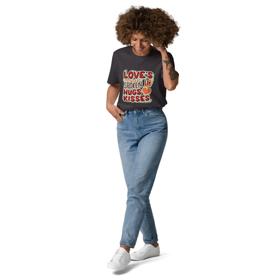 Love's Language spoken in hugs & Kisses T-shirt product image (10)