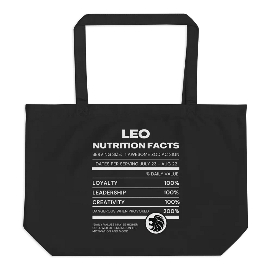 Leo Nutrition Facts Tote product image (3)
