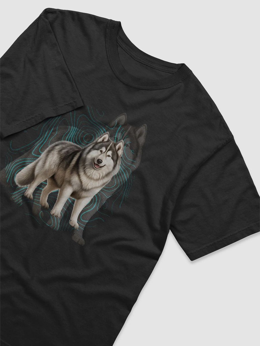 Dark Color Shadowed Alaskan Malamute Relaxed Fit T-shirt product image (3)