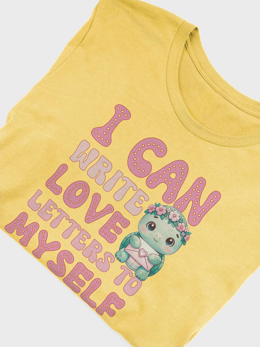 Funny Valentine's day self love tee - Turtle with letter tshirt - I can write love letters to myself product image (2)
