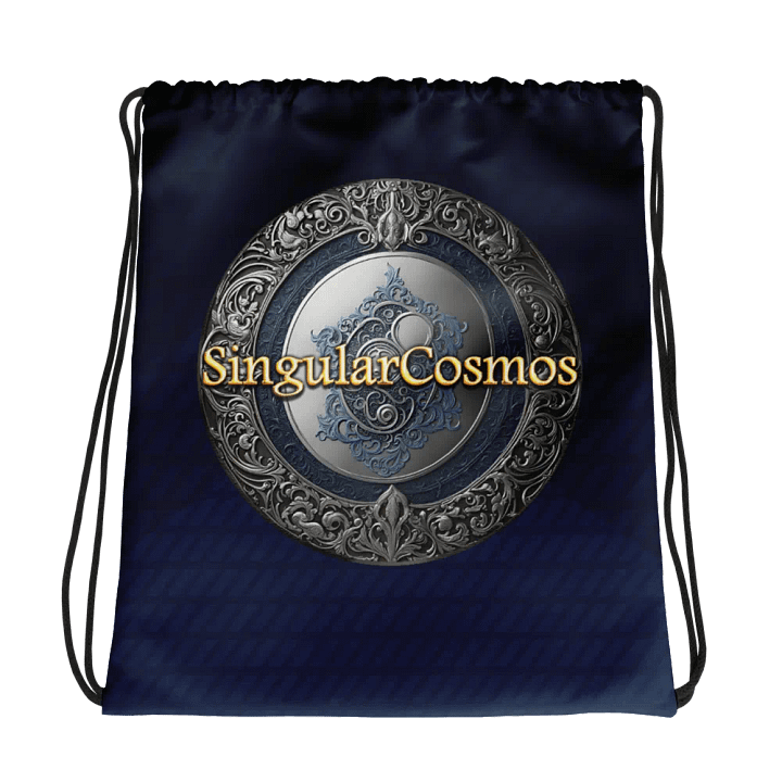 Singular Cosmos Deep Blue Drawstring Bag product image (1)