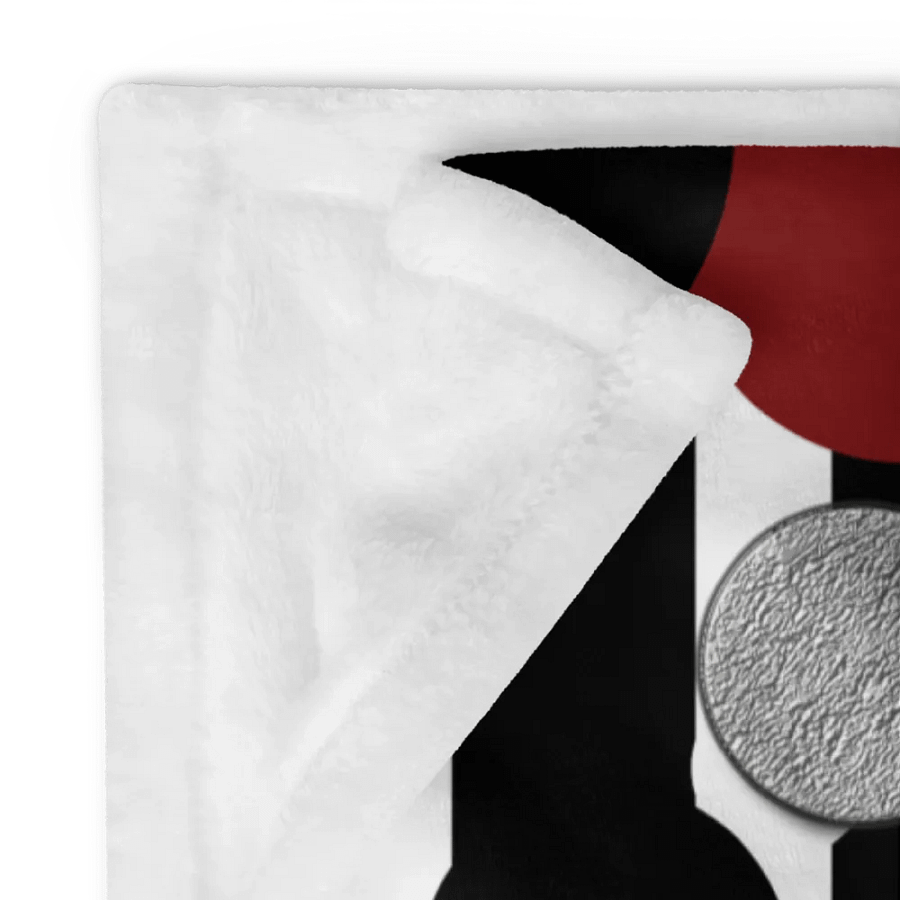Black White Stripes Red Dots Throw Blanket product image (24)