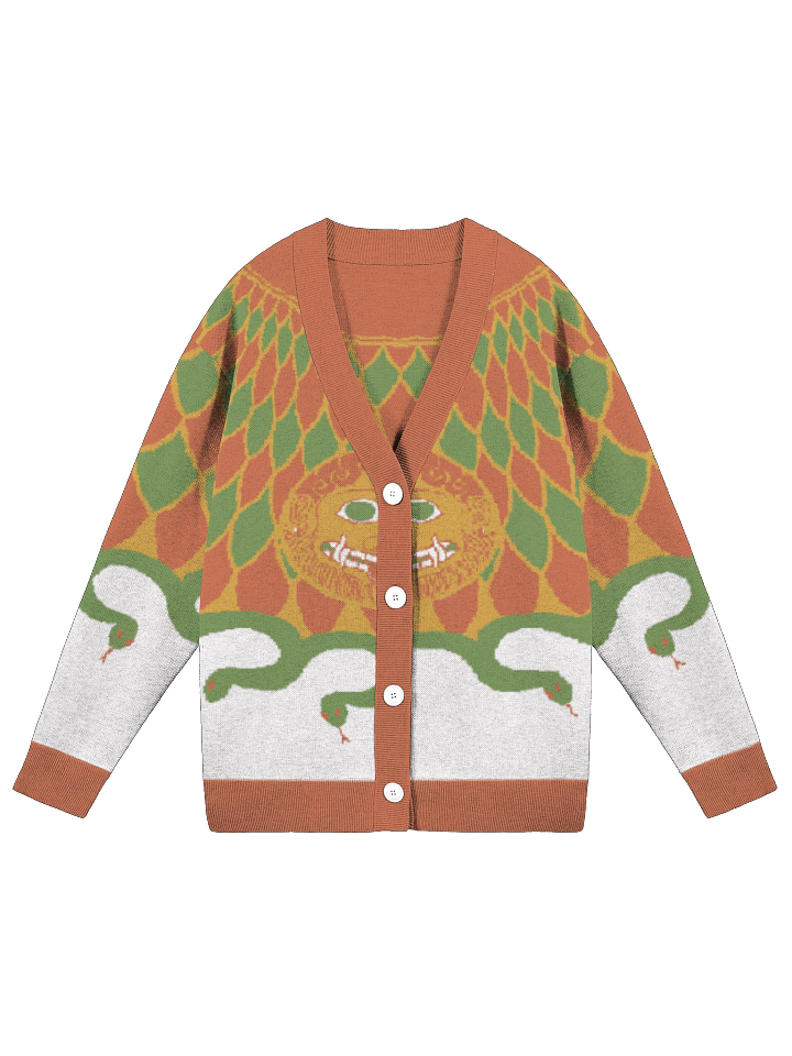 Athene's Aegis burnt orange cardigan product image (1)