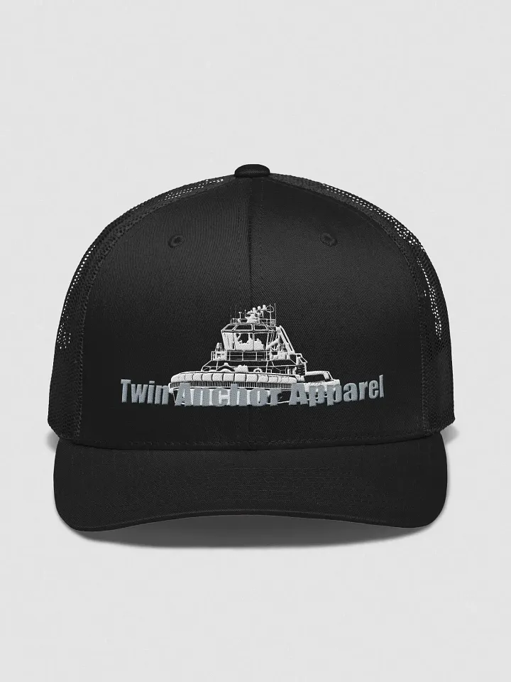 White Athena tug Retro Trucker Hat product image (1)