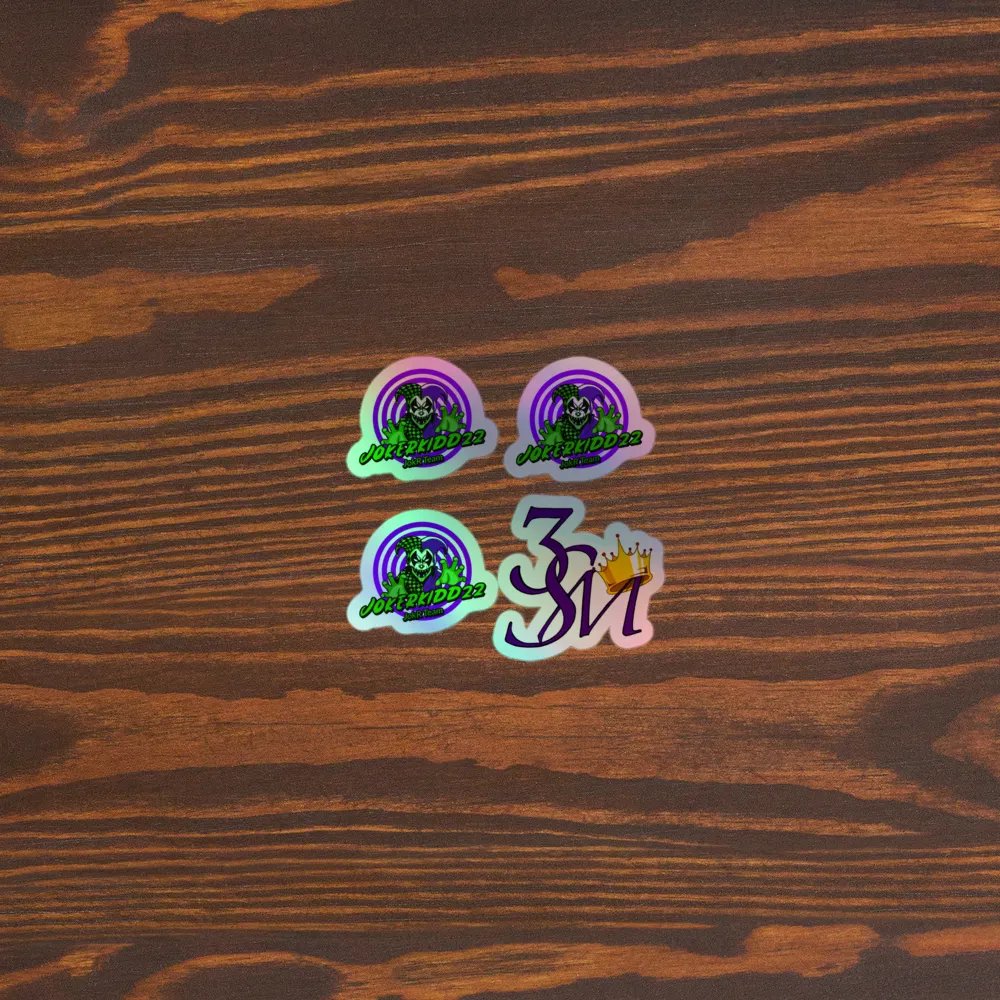 Mischievous Joker Holographic Sticker Sheet product image (5)