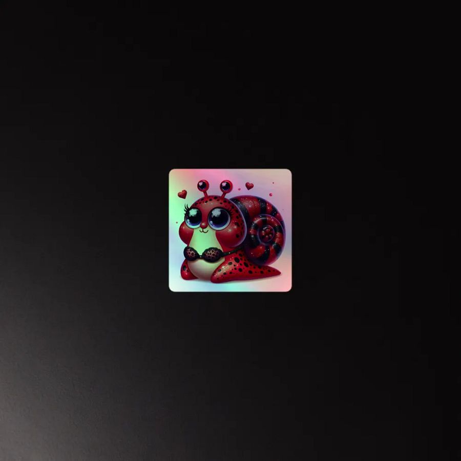 Ladybug Snail Holographic Sticker Set product image (4)