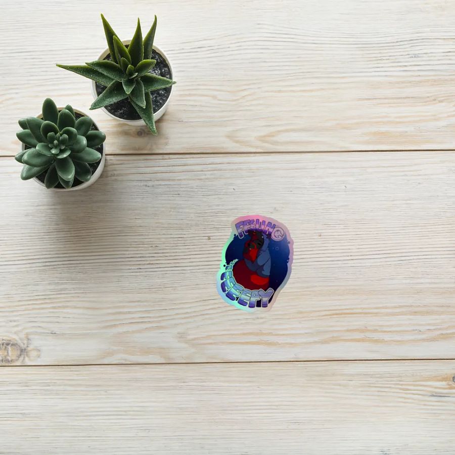 Feeling Eeeeeeeeepy Holographic Sticker product image (8)