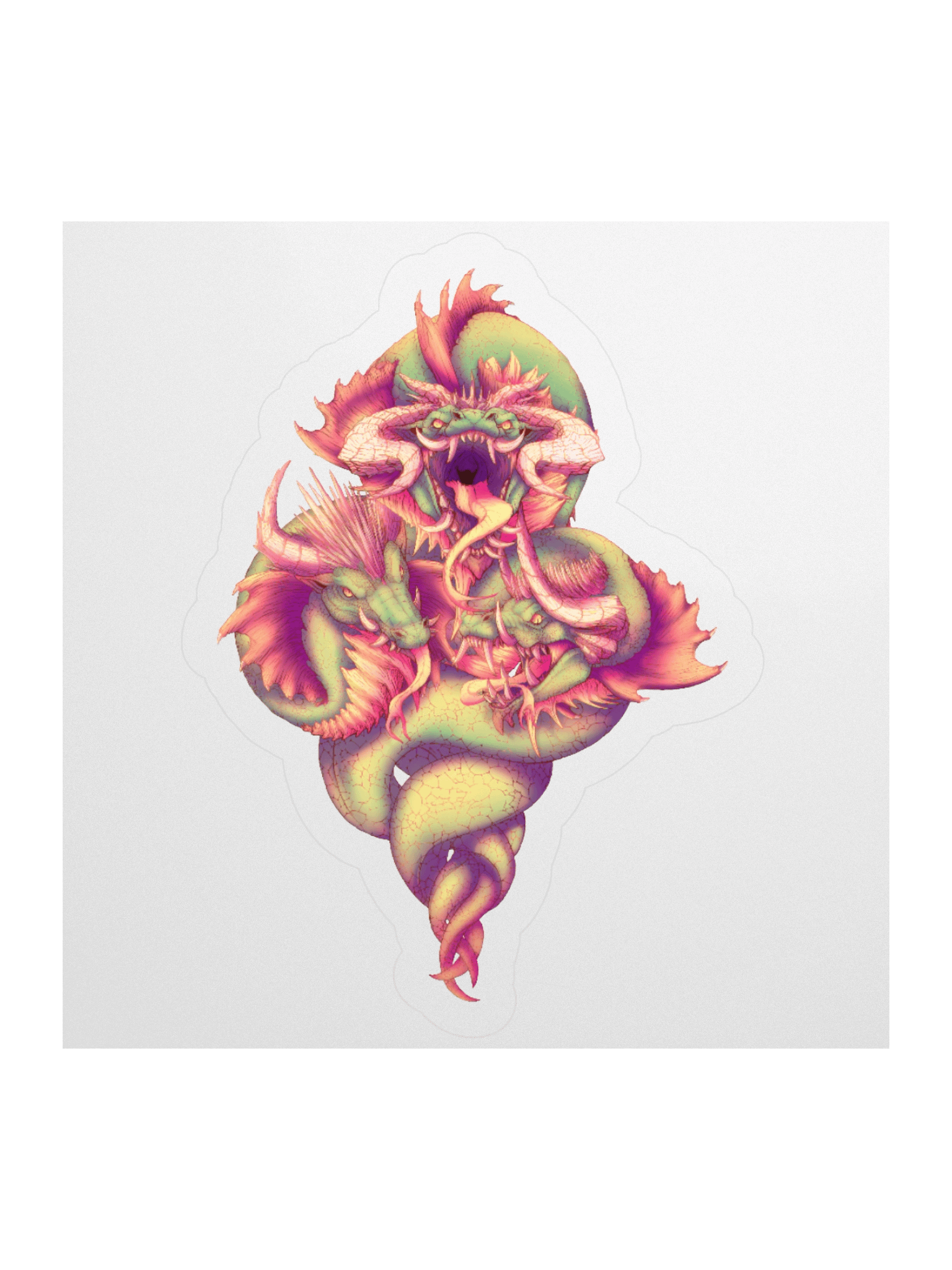 Three of Serpents - sticker product image (3)