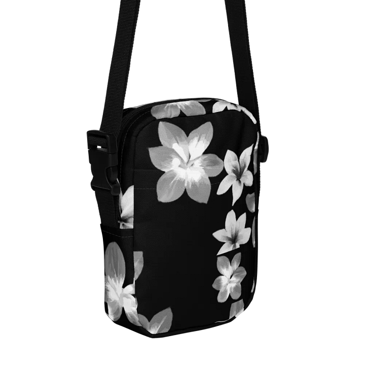 Utility Crossbody Bag | Volcanic Ash Translucent Caribbean Flower Print product image (1)