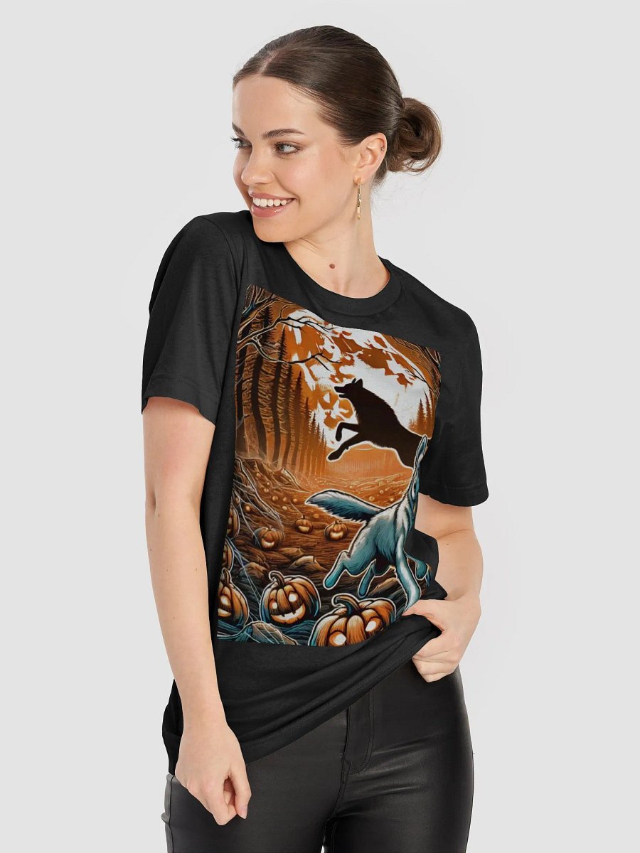 Moonlit Howl Halloween T-Shirt Orange product image (8)