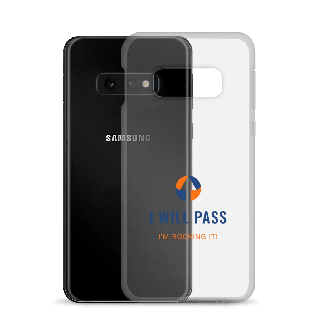 I WILL PASS Clear Samsung® Case product image (21)