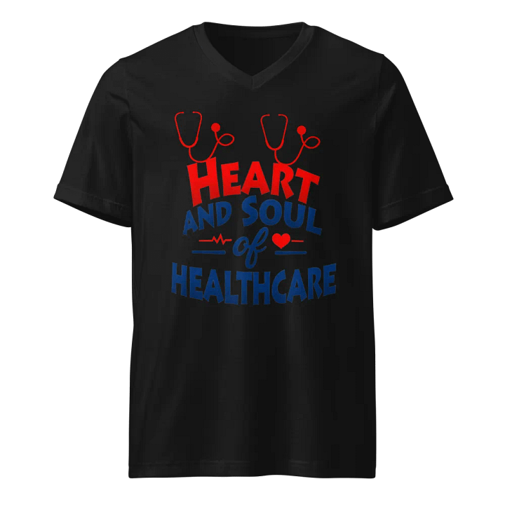 Heart and Soul of Healthcare V-Neck Tee product image (1)