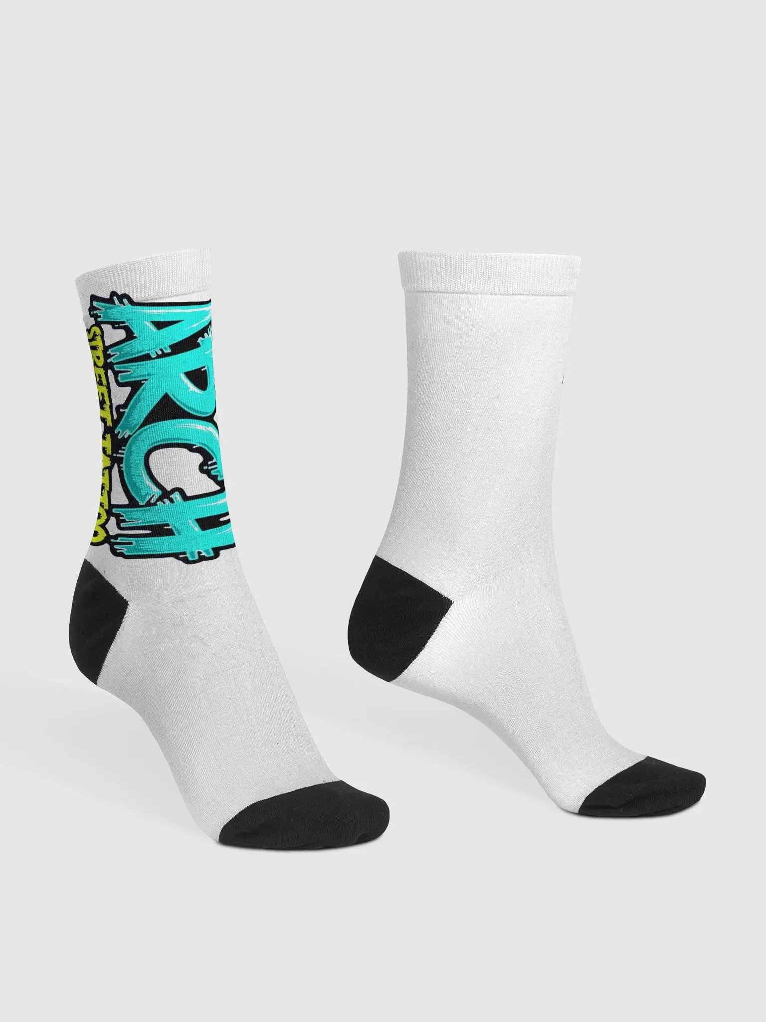Upside Down Graffiti Crew Socks product image (3)