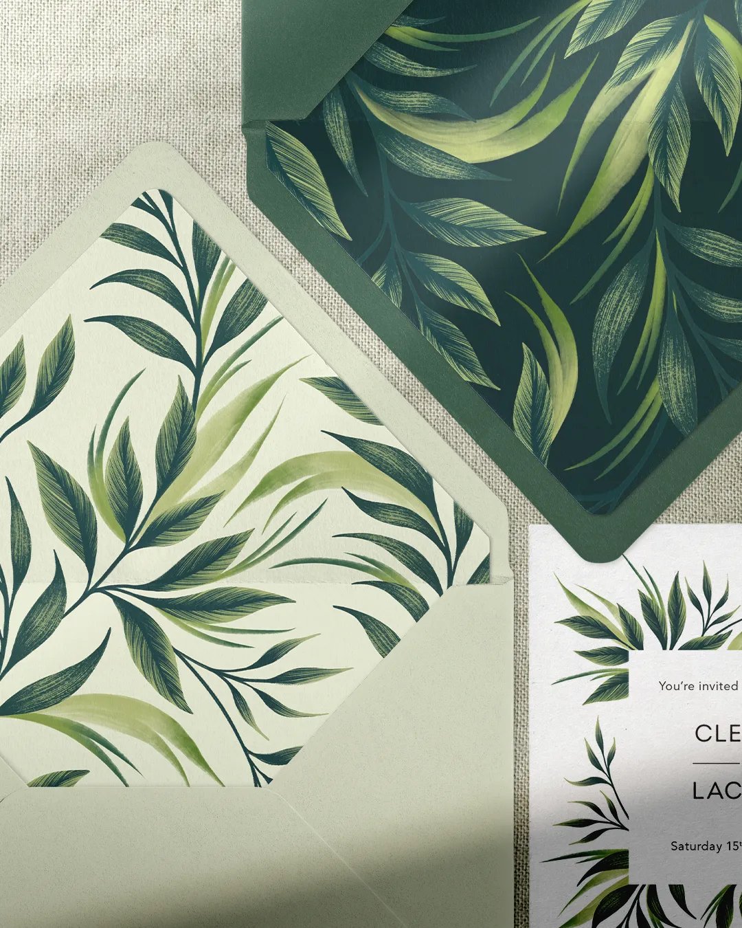 Greenery Wedding Invitation Suite product image (10)