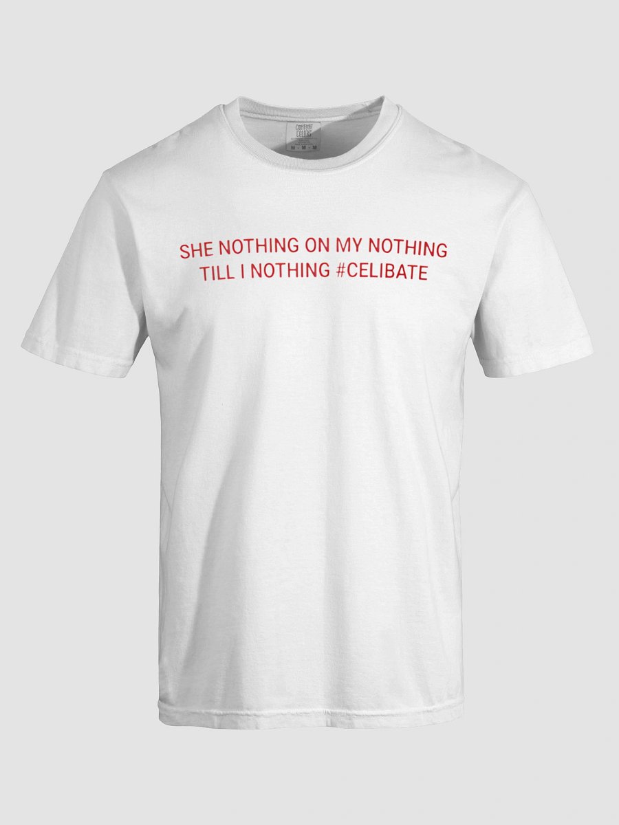 SHE NOTHING ON MY NOTHING TILL I NOTHING #CELIBATE SHIRT product image (6)