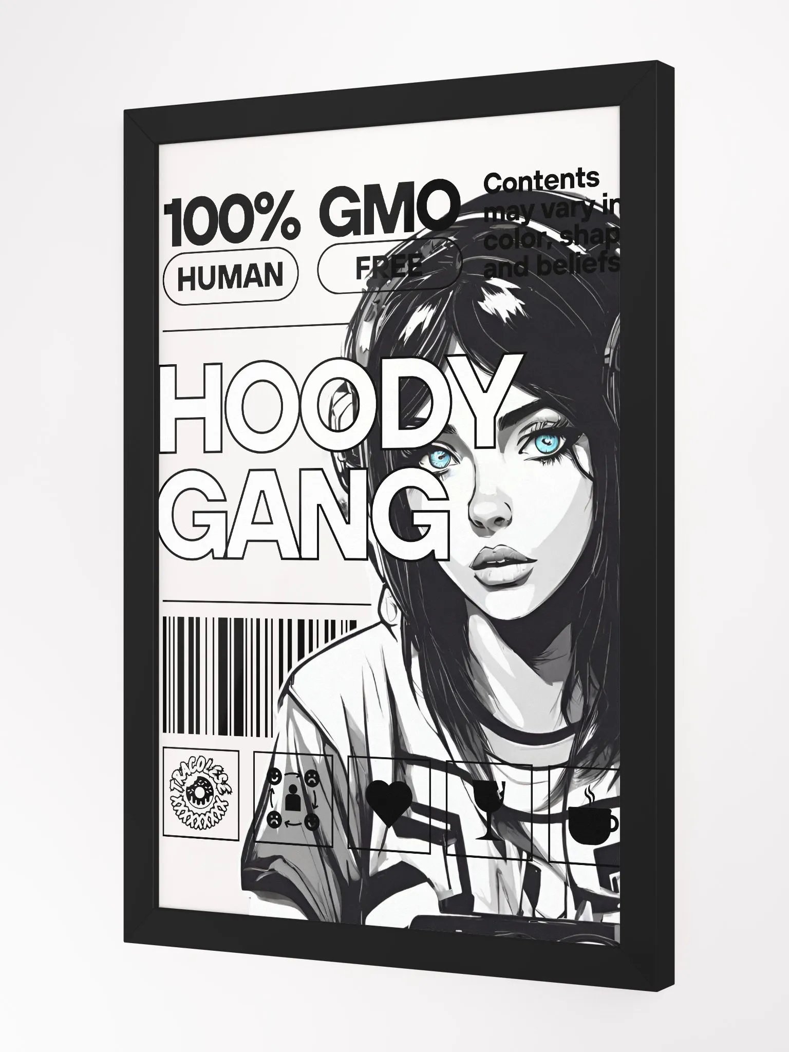 FRAMED HOODY GANG POSTER product image (2)