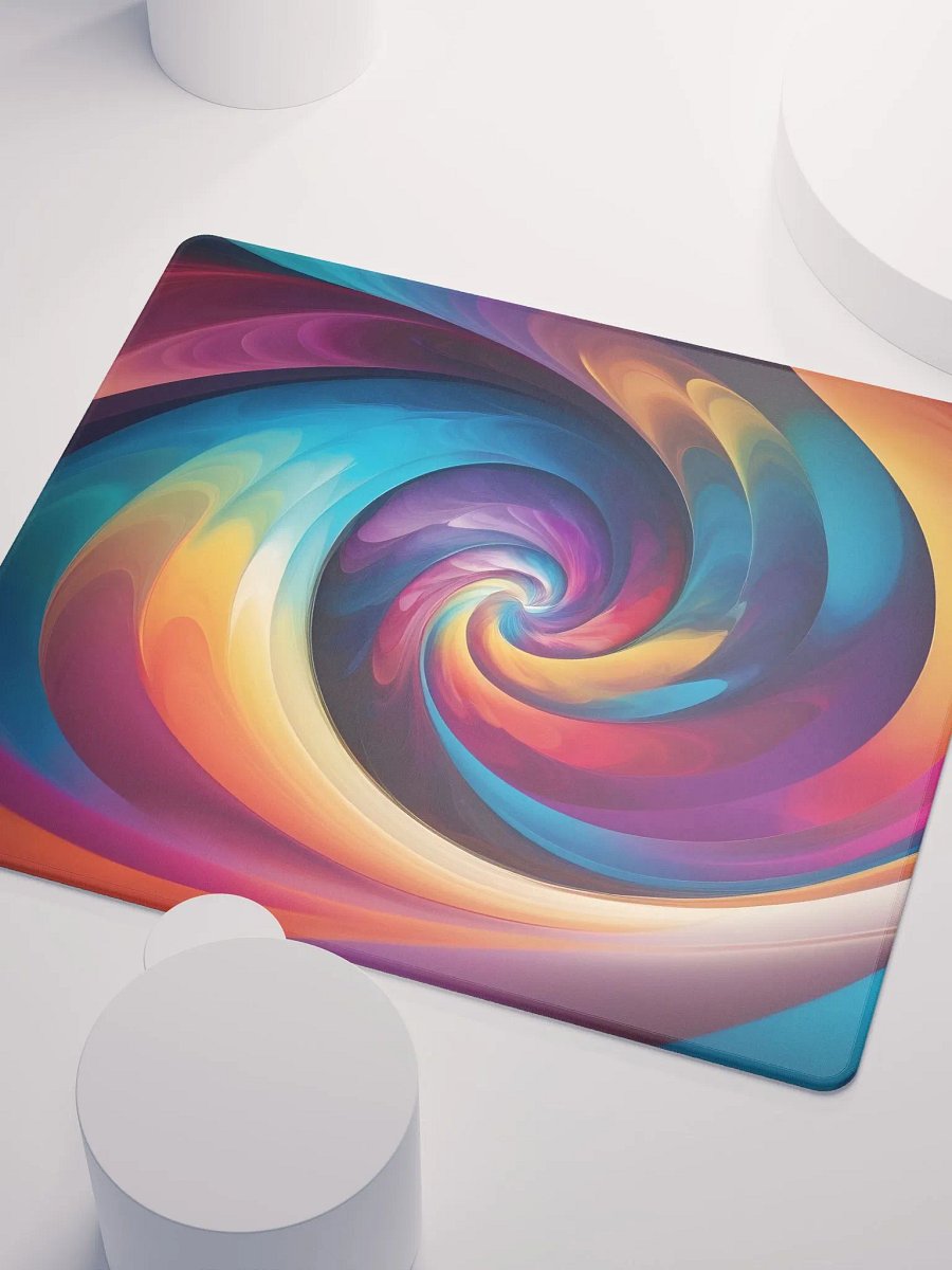 The Psychedelic Rainbow Spiral Gaming Mouse Pad product image (5)