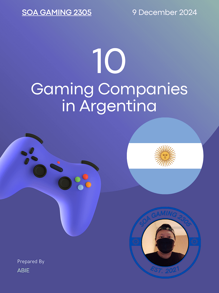 Unlock Argentina’s Gaming Industry: The Top 10 Companies Hiring Now and How to Secure Your Dream Job! product image (1)