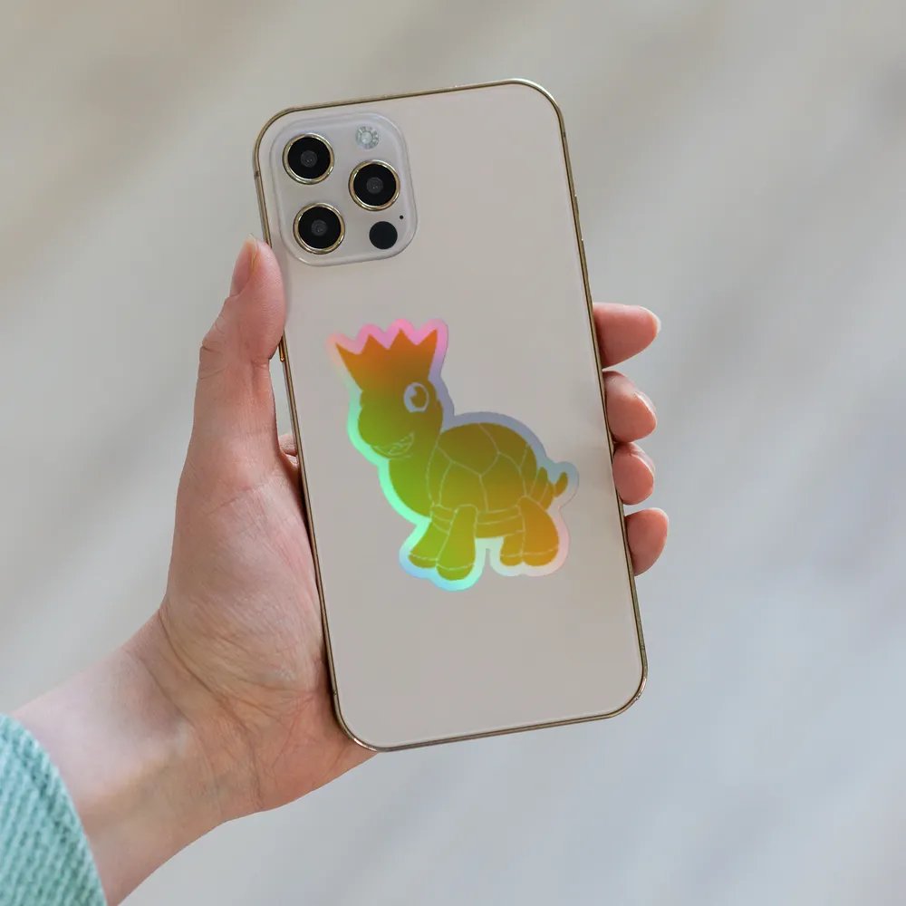 Royal Turtle Holographic Sticker product image (8)