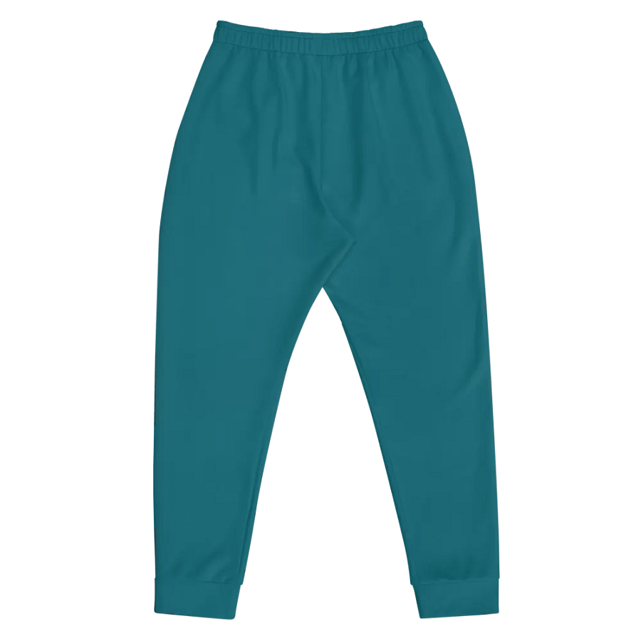 Plain Teal Blue True Summer Recycled Polyester Premium Men's Joggers by Treasure Pie product image (5)