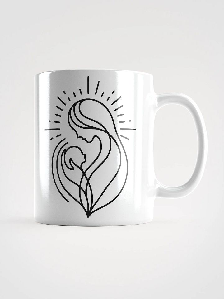 Mother and Baby Line Art Ceramic Mug product image (2)