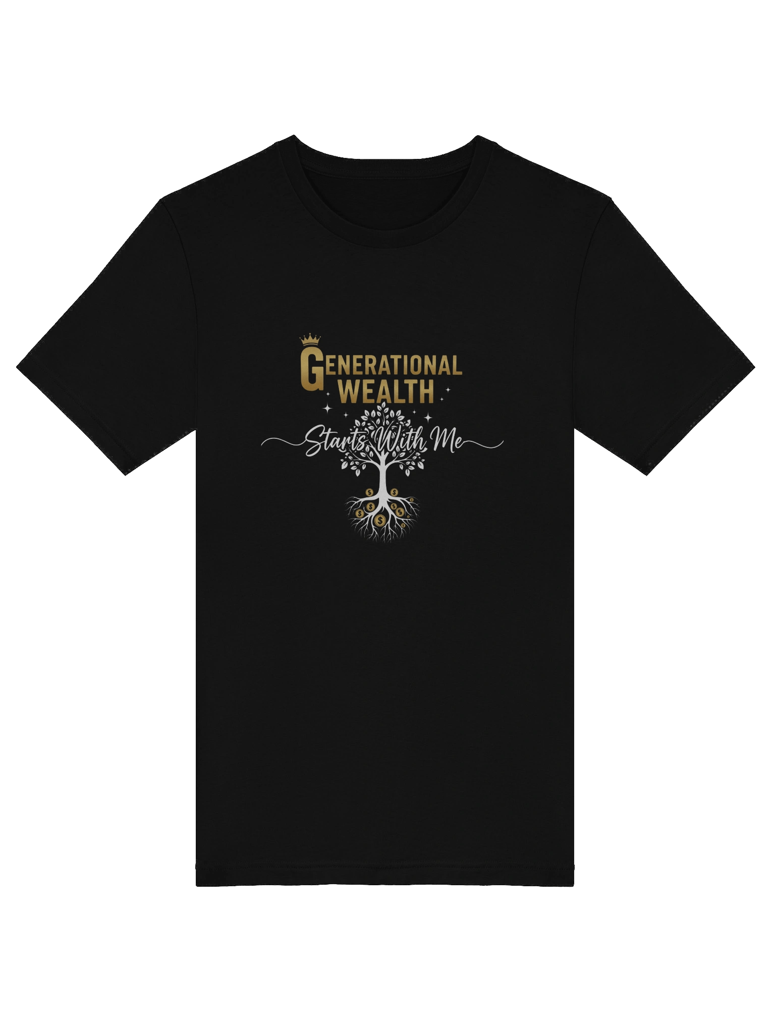 Generational Wealth Starts Here T-Shirt – Motivational Legacy Tee | Financial Success Apparel, Inspirational Quotes Shirt product image (5)