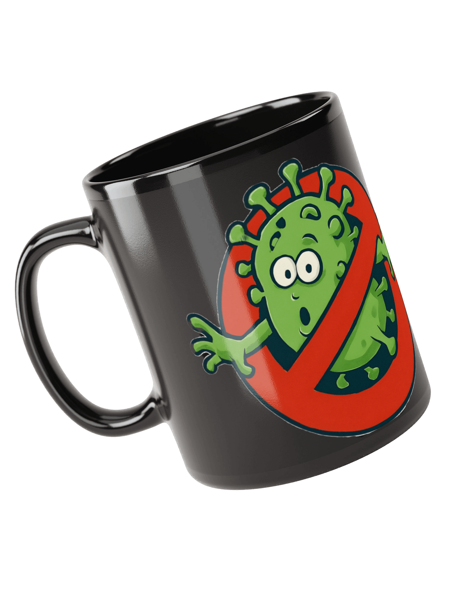 No "Virus" Zone - Black Glossy Mug product image (1)