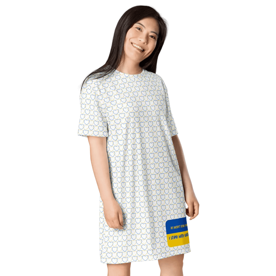 Resistors, Doesn't Speak for Me, Patterned Tee Dress product image (4)