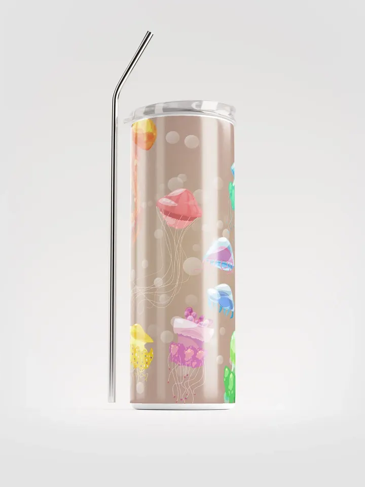 Dive into Refreshment: Jellyfish Tumbler - Eco-Friendly Stainless Steel with Straw product image (1)