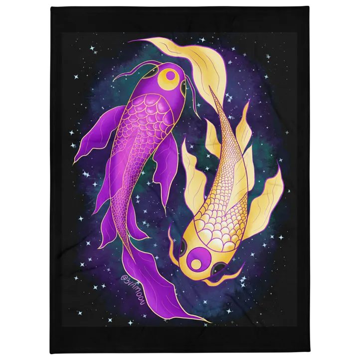 Moonie Koi Throw Blanket product image (1)