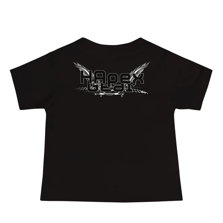 Baby Jersey Short Sleeve Tee - Black HApex Gear White Logo product image (2)