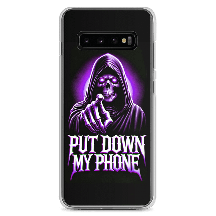 Glowing Skull 'Put Down My Phone' Samsung® Case product image (2)