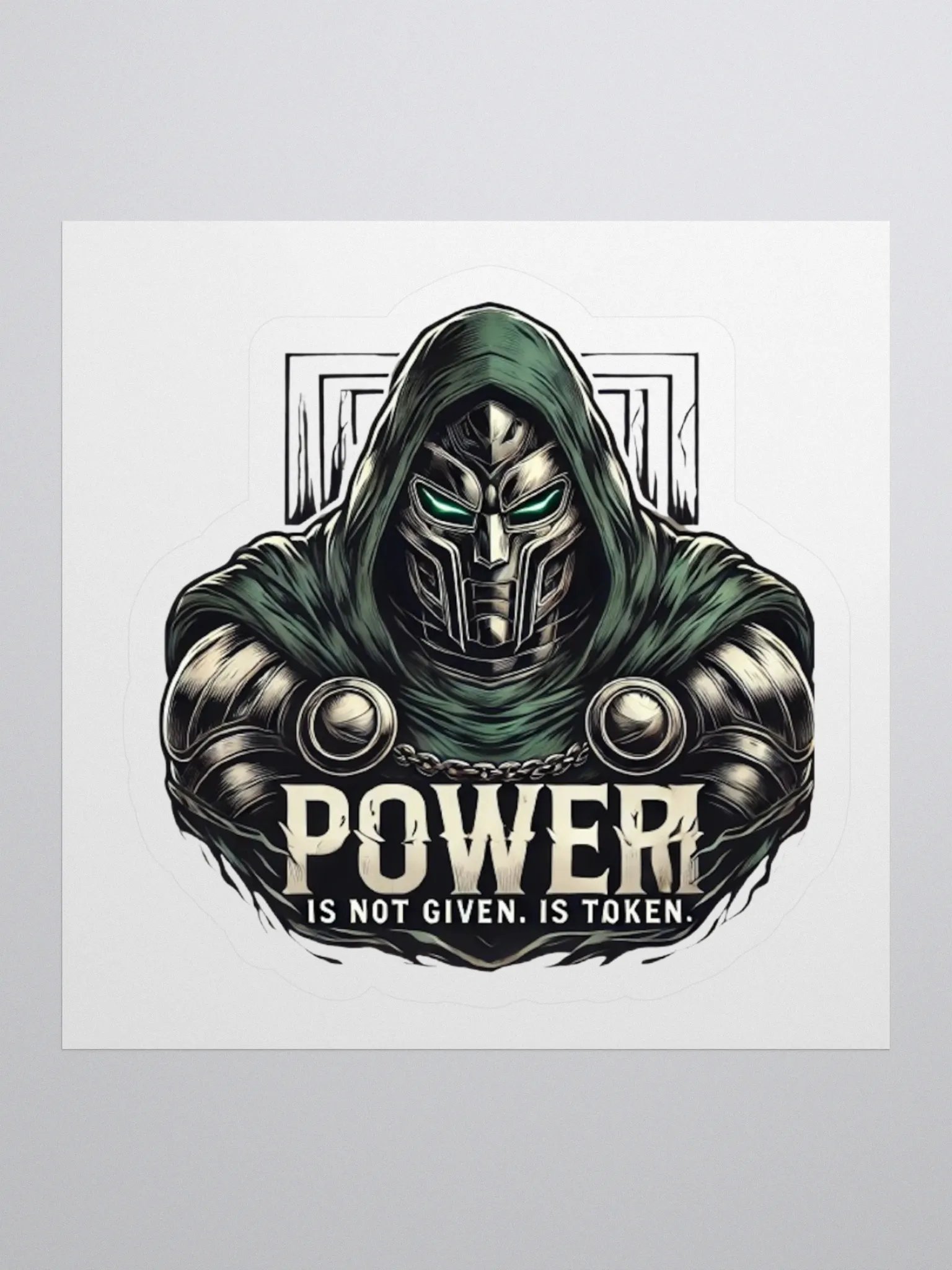 Powerful Masked Warrior Kiss Cut Stickers product image (1)