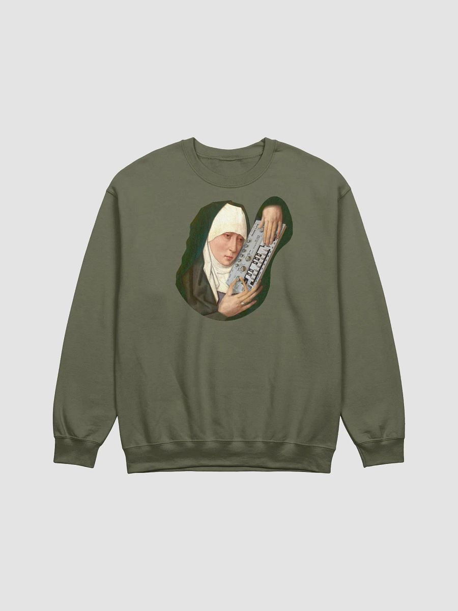 Mater Dolorosa meets Roland TB 303 by Frank Fonik, Techno EDM Classic Crewneck Sweatshirt product image (2)