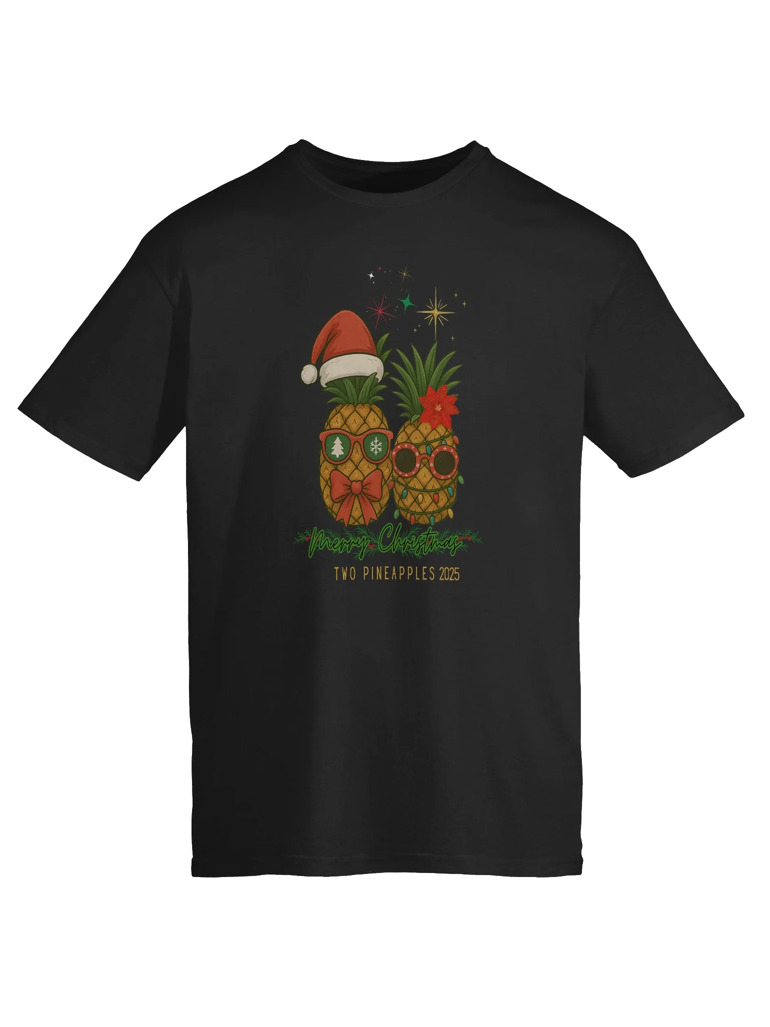 Festive Pineapples Unisex T-Shirt product image (3)