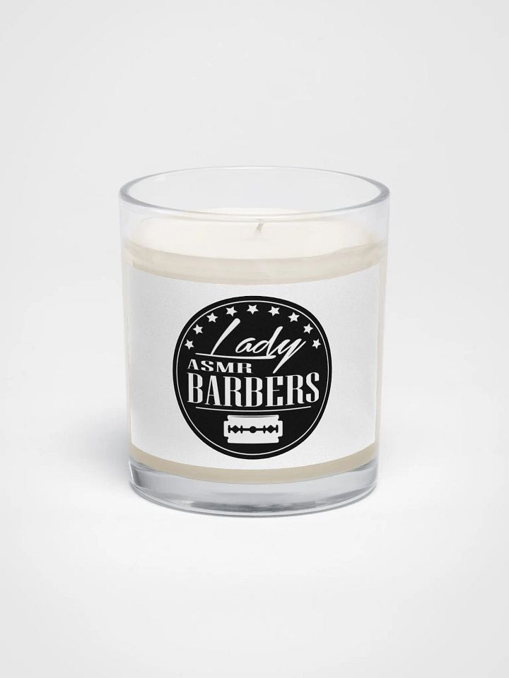 Soy Wax Candle In A Clear Glass Jar (White) product image (1)