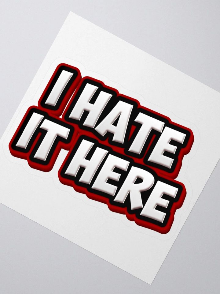 Hate it sitcker product image (2)