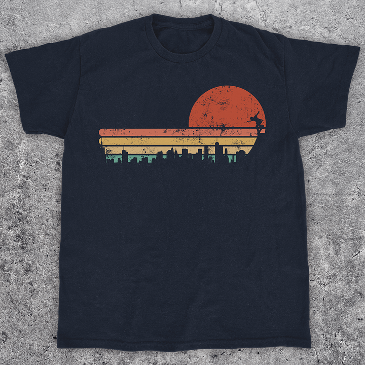Vintage city skater, Skate t-shirt, Unisex product image (3)