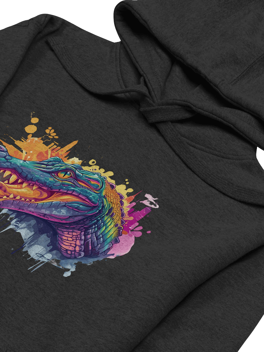 Vibrant Alligator Graffiti Head Unisex Hoodie product image (27)