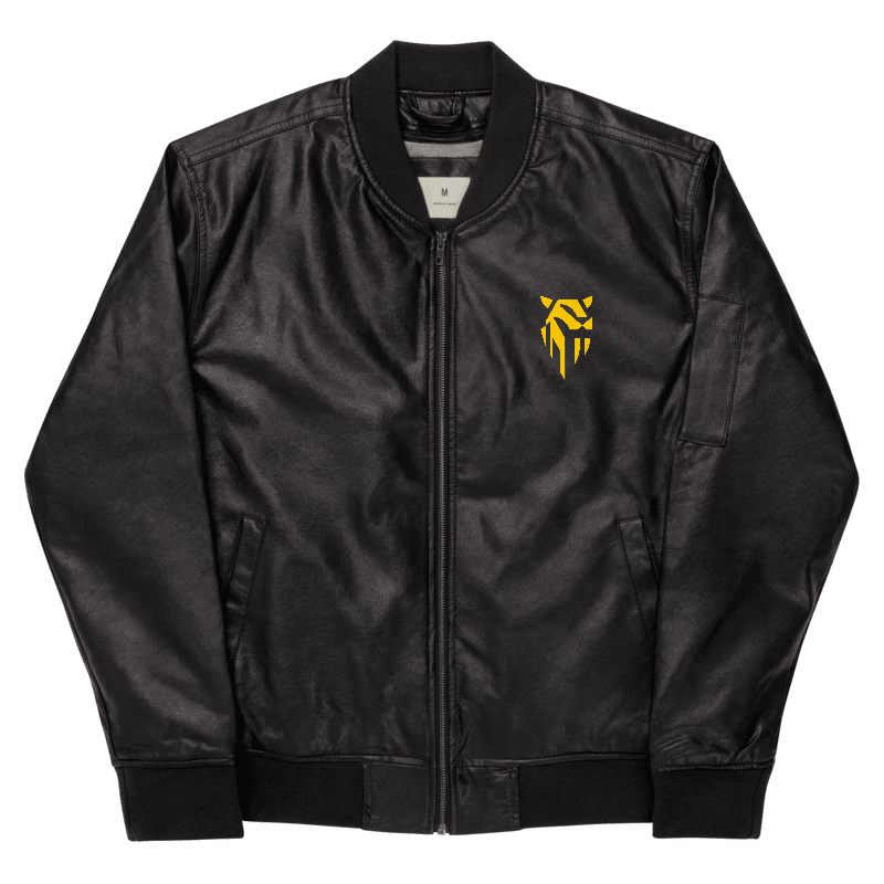 Faux Leather Bomber Jacket product image (4)