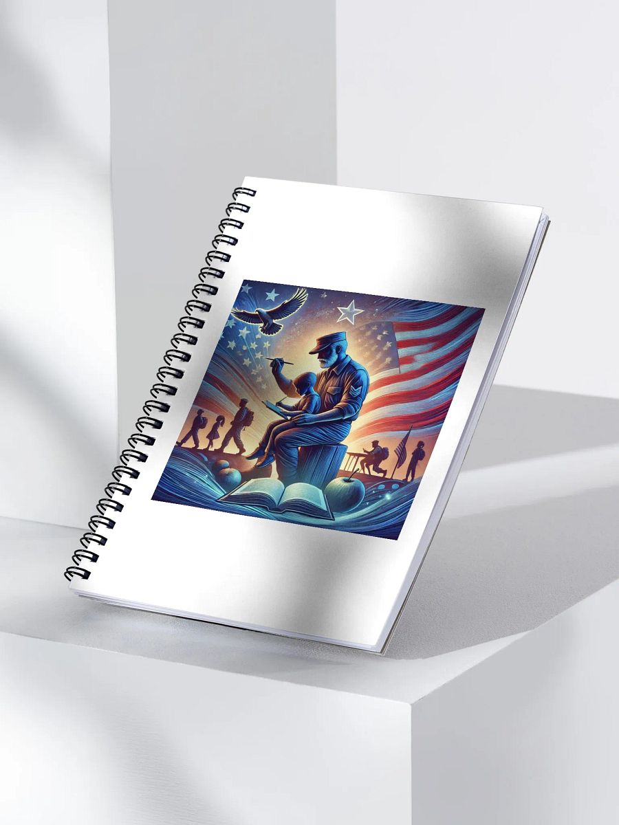Patriotic Painter Spiral Notebook product image (3)
