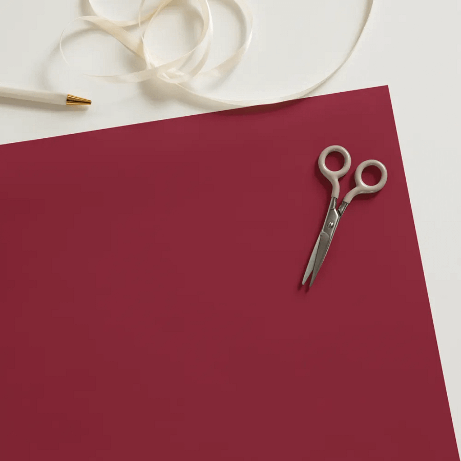 Burgundy Solid Holiday Christmas Wrapping Paper Sheets (3) product image (10)