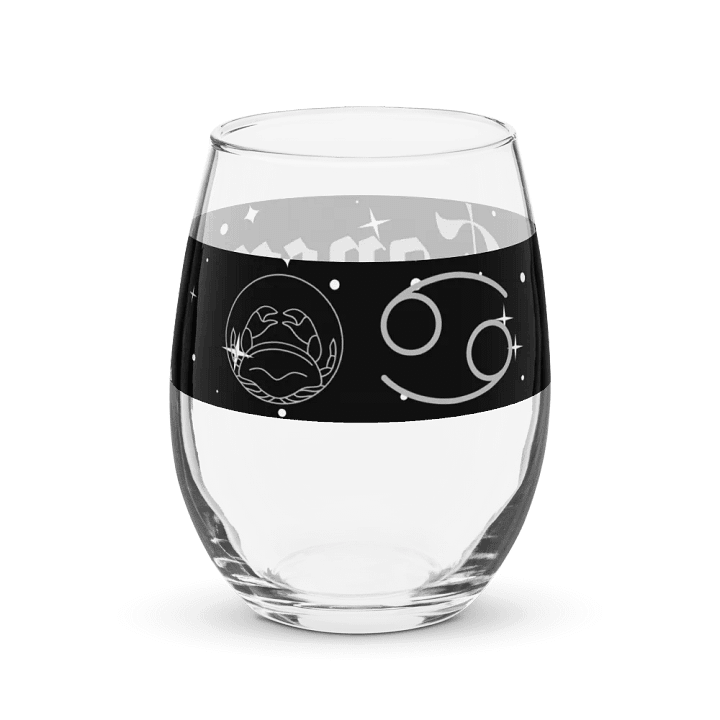 Celestial Cancer Stemless Wine Glass product image (2)