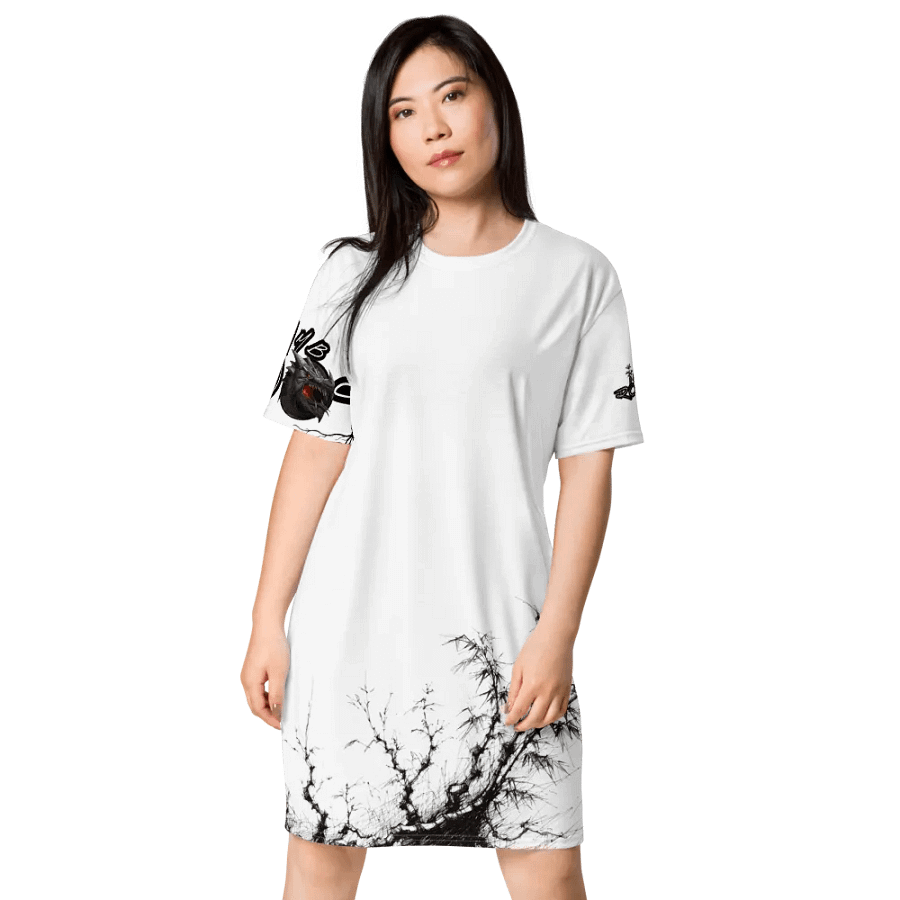 Bamboo Print T-Shirt Dress product image (3)