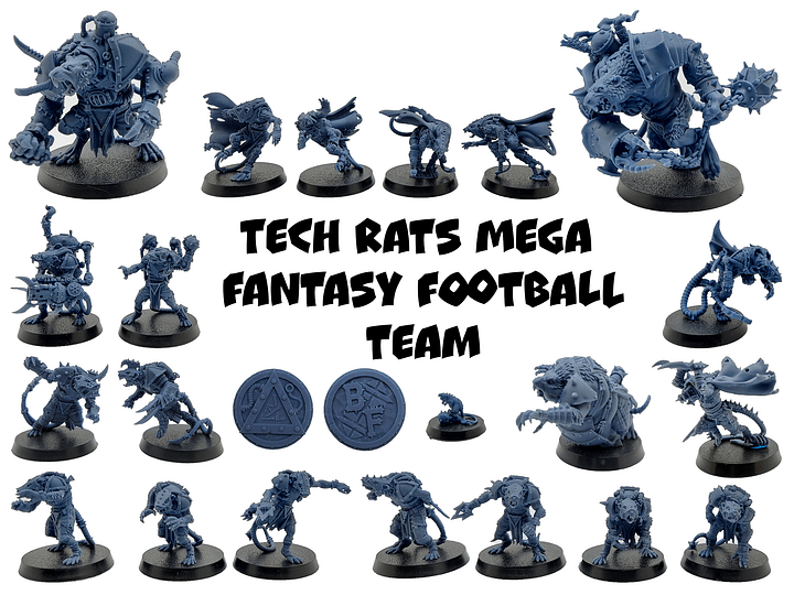 Mega Tech Rats Fantasy Football Team - Brutefun Miniatures product image (1)